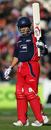 Brad Hodge raises his bat after reaching his half-century, Lancashire v Yorkshire, Twenty20 Cup, Old Trafford, June 27, 2007