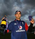 Owais Shah with his Man-of-the-Match medal and champagne, England v West Indies, 2nd Twenty20 international, The Oval, June 29, 2007