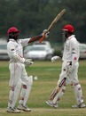 Sunil Dhaniram celebrates his maiden first-class century against UAE, Canada v UAE, Intercontinental Cup, Toronto, July 7, 2007