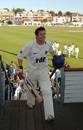 Andrew Hodd walks off after completing his century against the Indians, Sussex v Indians, Tour match, Hove, July 9, 2007