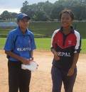 Captains Arina Rahim of Malaysia and Nary Thapa of Nepal, Malaysia v Nepal, ACC Women's Cricket Tournament, 14 July 2007