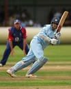 Sourav Ganguly plays the ball to fine leg, England Lions v Indians, ODI warm-up, Northampton, August 18, 2007
