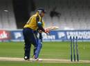 It didn't take Hampshire long to capitulate on the reserve day, Shane Warne the last man out, Durham v Hampshire, Friends Provident Trophy final, Lord's, August 19, 2007