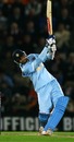 Rahul Dravid goes down the ground during his 46, England v India, 1st ODI, Southampton, August 21, 2007