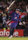 Stuart Broad is overjoyed after taking England home, England v India, 4th ODI, Old Trafford, August 30, 2007