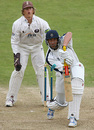 Nic Pothas punches one back to the bowler, Hampshire v Surrey, Southampton, September 1, 2007
