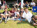 The grassy embankments at the Wanderers make the perfect setting for a family outing, New Zealand v Sri Lanka, Group C, Johannesburg, September 15, 2007