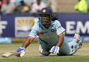 Mahendra Singh Dhoni is run out despite a desperate dive, India v New Zealand, Group E, ICC World Twenty20, Johannesburg, September 16, 2007