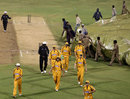 Rain stopped play just as the Indian chase got underway, India v Australia, 1st ODI, Bangalore, September 29, 2007