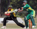 AB de Villiers chases a wide delivery, South Africans v PCB XI, warm-up match, Bagh-e-Jinnah Stadium, October 16, 2007