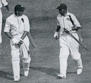 Wally Hammond and Bob Wyatt head off after winning the fifth Test, Australia v England, 5th Test, Sydney, February 28, 1933
