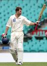 Simon Katich acknowledges the applause after reaching his century, New South Wales v Queensland, Pura Cup, Sydney, October 28, 2007