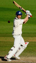 David Hussey cuts during his half-century, Victoria v Western Australia, Pura Cup, 3rd day, Melbourne, October 28, 2007