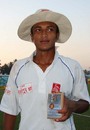 Shakib Al Hasan poses with his Man-of-the-Match award, Chittagong v Khulna, National Cricket League, October 29, 2007