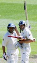 David Hussey congratulates Brad Hodge on his fifty, Victoria v Tasmania, Pura Cup, Melbourne, November 10, 2007