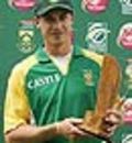 Dale Steyn was named Man of the Match for his match-haul of 10 for 93, South Africa v New Zealand, 1st Test, Johannesburg, 4th day, November 11, 2007