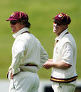 Northern Districts captain James Marshall on the field with a team-mate, Northern Districts v Wellington, State Championship, 2nd day, Hamilton, November 13, 2007