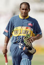 Sanath Jayasuriya heads back to the pavilion after his blistering 82 from 44 balls, England v Sri Lanka, 1996 World Cup, Faisalabad, March 9, 1996