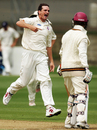 Lance Shaw celebrates James Marshalls' dismissal, Auckland v Northern Districts, State Championship, Eden Park Outer Oval, December 12, 2007 
