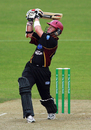 Nick Horsley dispatches the ball from his presence, Northern Districts v Bangladesh, Tour Match, Hamilton, December 16, 2007 
