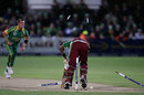 Dale Steyn cleans up Devon Smith with a ripper, South Africa v West Indies, 1st Twenty20, Port Elizabeth, December 16, 2007