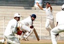 R Srinivasan looks back after edging one from Pradeep Sangwan, Tamil Nadu v Delhi, Ranji Trophy Super League, Group A, 7th round, 3rd day, Chennai,   December 27, 2007 