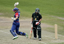 Sarah Taylor is ecstatic after taking a catch offered by Karen Rolton, Australia Women v England Women, 1st ODI, Melbourne, February 3, 2008 
