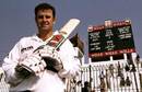 Mark Taylor after his record innings of 334 in the second Test against Pakistan in Peshawar, Pakistan