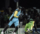Gregory Taylor stumps Xavier Marshall, Bahamas v Jamaica, Stanford 20/20, 10th match, Antigua, February 6, 2008