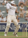 Stephen Fleming stands tall to crack one square, New Zealand v England, 1st Test, Auckland, January 24, 1997