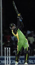 Marlon Samuels lofts during his 46, Jamaica v Nevis, Stanford 20-20, Antigua, February 16, 2008