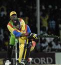 Sylvester Jopesh waged a lone battle, Antigua and Barbuda v Guyana, 4th quarter-final, Standford 20/20, Coolidge, February 17, 2008 
