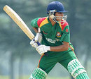 Nasir Hossain waits to play a ball, Bangladesh U-19s v Bermuda U-19s, Group D, Under-19 World Cup, Kuala Lumpur, February 18, 2008 




