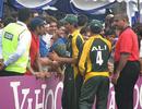 Pakistan players meet their fans after the match, Australia Under-19s v Pakistan U-19s, Under-19 World Cup quarter-finals, Kuala Lumpur, February 25, 2008 
