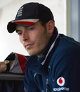 A dejected Chris Tremlett after learning that he will be returning home due to a side strain, New Zealand Select XI v England XI, three-day tour match, Dunedin, 2nd day, February 29, 2008 

