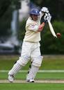 Tim Ambrose cracks one of his five boundaries in a brisk 33, New Zealand Select XI v England XI, Dunedin, March 1, 2008