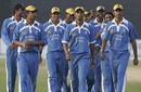The BCB XI return to the pavilion upon the conclusion of the tour match, Bangladesh Cricket Board XI v South Africans, one-day tour match, Chittagong, March 7, 2008 