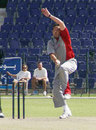 Steffan Jones on his way to  5 for 33 , Somerset v Sussex,  Pro ARCH Trophy, Sharjah, March 23, 2008