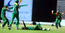 Shathira Jakir completed a fine catch off her own bowling, Bangladesh women v Hong Kong women, 2nd match, Chittagong, March 25, 2008