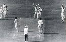 Barry Wood is cleaned up by Bishan Bedi, India v England, 2nd Test, Calcutta, December 31, 1972