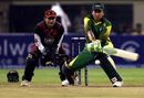 Hasan Raza brings out the reverse sweep during his 48, Kolkata Tigers v Lahore Badshahs, Indian Cricket League, Hyderabad, March 28, 2008 