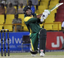 Humayun Farhat smashes one of his four sixes, Lahore Badshahs v Kolkata Tigers, 2nd semi-final, Indian Cricket League, Panchkula, April 3, 2008
