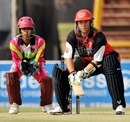 Craig McMillan attempts to launch one over the wicketkeeper, Chennai Superstars v Kolkata Tigers, 3rd place play-off, Indian Cricket League, Panchkula, April 5, 2008
