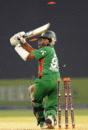 Mohammad Ashraful's wild swipe across the line came to nought, Pakistan v Bangladesh, 1st ODI, Lahore, April 8, 2008