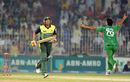 Younis Khan makes a dash for the pavilion after getting bowled by Farhad Reza, Pakistan v Bangladesh, 2nd ODI, Faisalabad, April 11, 2008 
