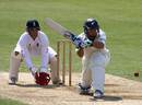 Jamie How goes down for a sweep, England Lions v New Zealanders, The Rose Bowl, May 11, 2008