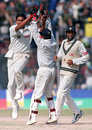 Anil Kumble celebrates on his way to 10 for 74, India v Pakistan, Delhi, February 7, 1999