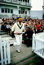 Dennis Lillee leads Australia out, England v Australia, 1st Test, Nottingham, June 21, 1981