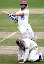 Justin Langer causes Chris Murtagh to take evasive action, Surrey v Somerset, County Championship, Whitgift School, June 1, 2008