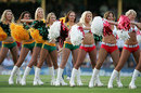 Cheerleaders perform ahead of the Twenty20 action, Australia v England, Only Twenty20, Sydney, January 9, 2007